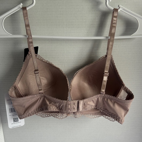 Rene Rofe Women's Brown Lace Demi Lightly‎ Padded Bra 36C NWT - Picture 7 of 9